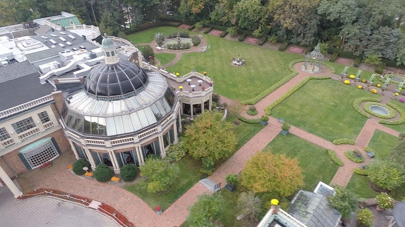 Aerial Drone Video of The Manor of Knowles Restaurants in West Orange NJ