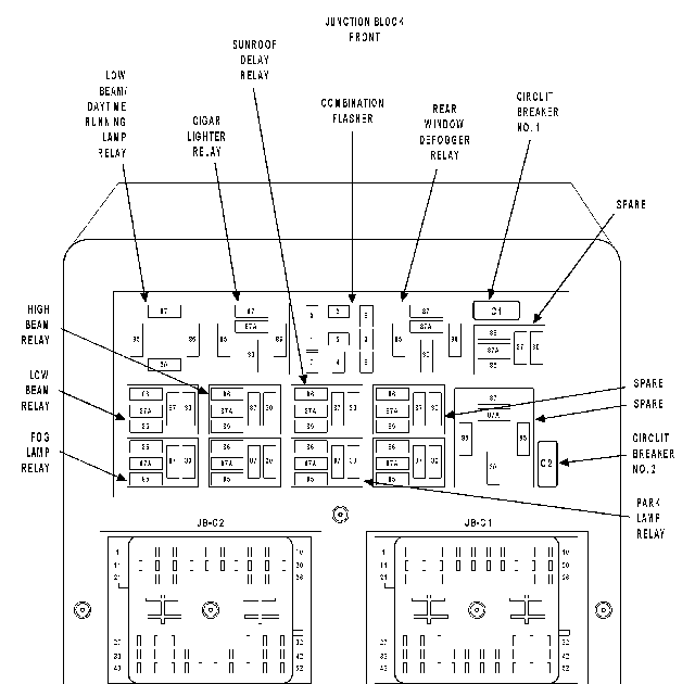 2000 Jeep Grand Cherokee Laredo Fuse Diagram