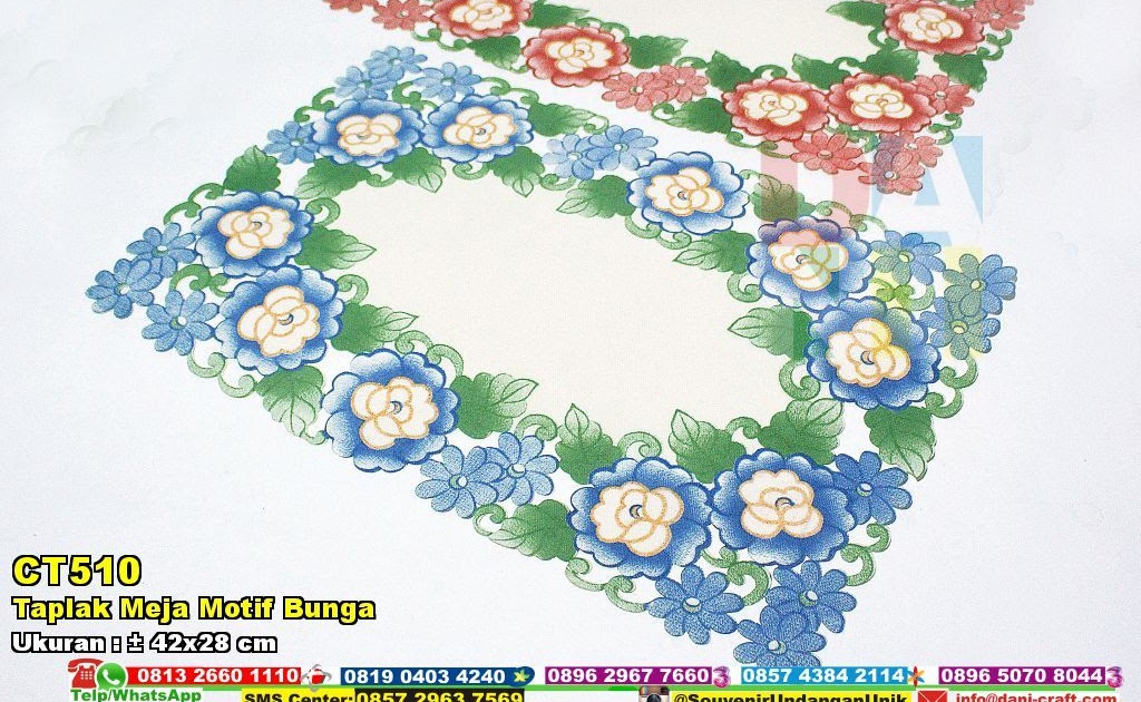 45SNG Gambar Motif Bunga Untuk Taplak Meja