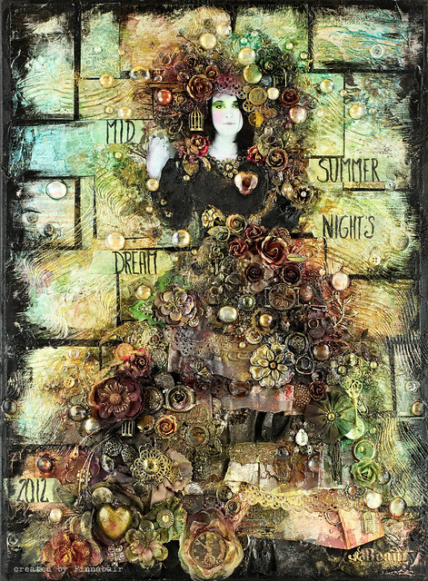 Midsummer Night's Dream - collage (70x50 cm)