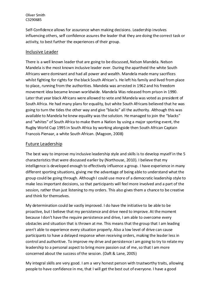 narrative essay about leadership