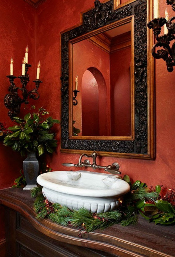 How To Decorate Your Luxurious Bathroom For Christmas