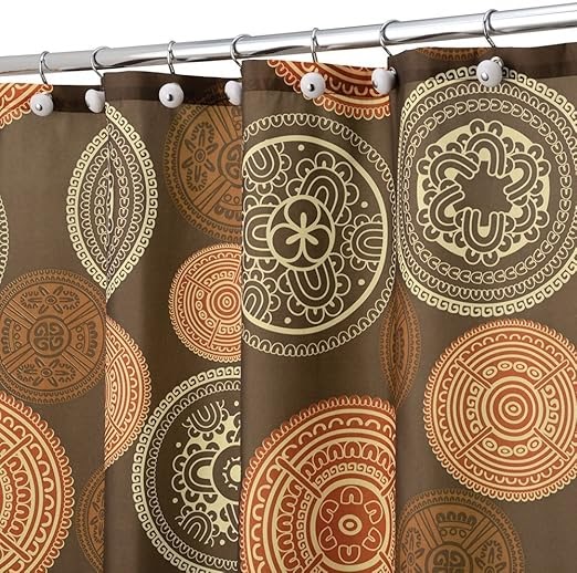 brown shower curtain