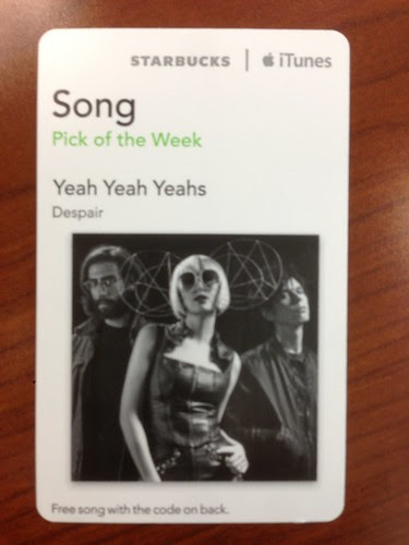 Starbucks iTunes Pick of the Week - Yeah Yeah Yeahs - Despair