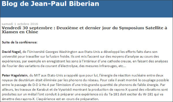 Blog de Jean-Paul Biberian: Vendredi 30 septembre : Deuxième et dernier jour du Symposium Satellite à Xiamen en Chine http://blogde-jeanpaulbiberian.blogspot.jp/2016/10/vendredi-30-septembre-deuxieme-et.html