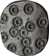 Authentic Ancient 800AD Byzantine Nomisma Solidus Bronze Weight w CROSS - i65048
