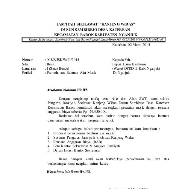 Contoh Proposal Pengajuan Dana Karang Taruna Berbagi Contoh Proposal