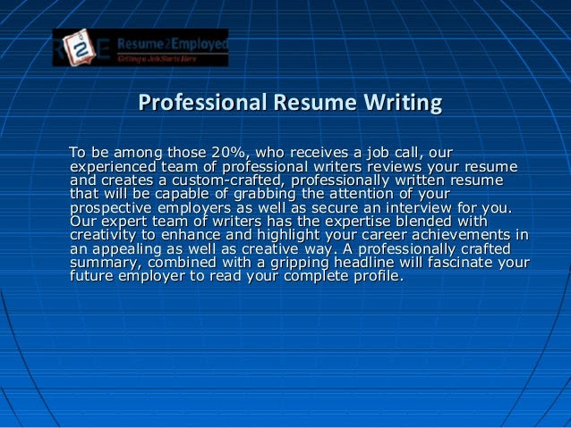 Online professional resume writing services reviews
