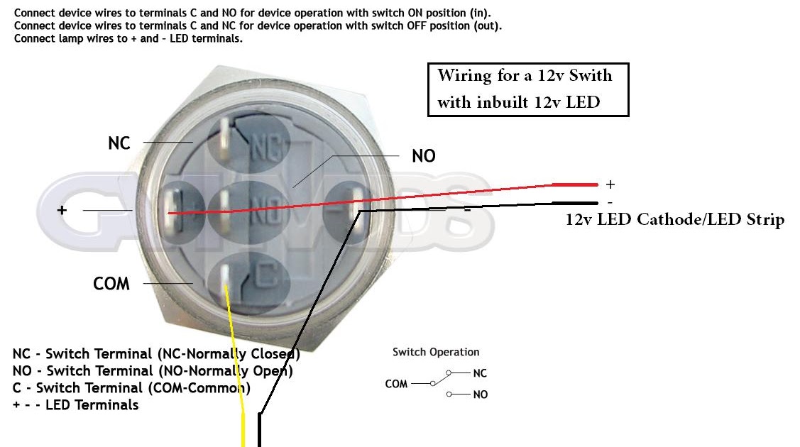 12 Volt 3 Way Rocker Switch Wiring Diagram