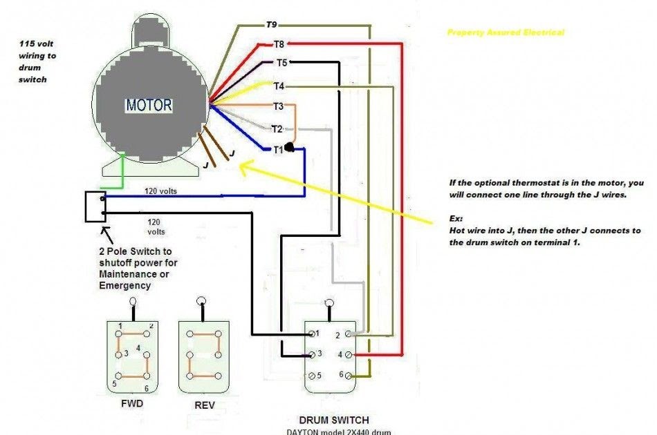 Three Phase Electric Motor Wiring Diagram