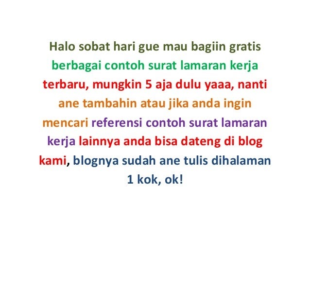 Contoh Surat Lamaran Kerja Di Net Tv Contoh Surat