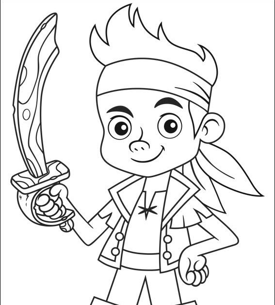 Jake And The Neverland Pirates Printable Coloring Pages - Hannah Thoma