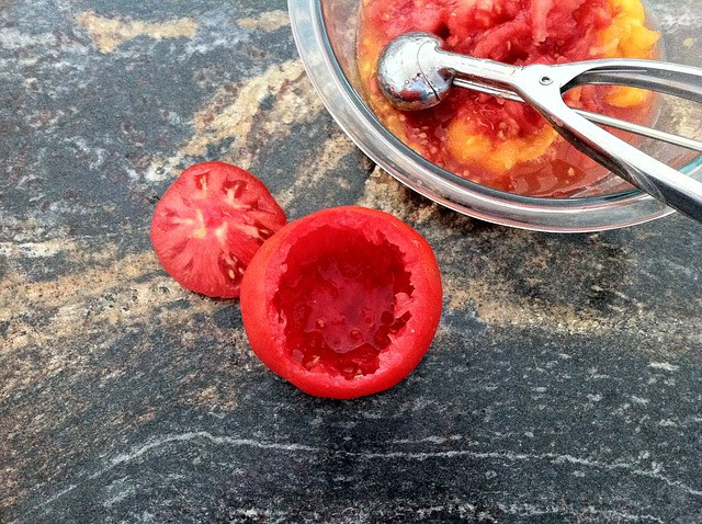 Pulp Removed from Tomato