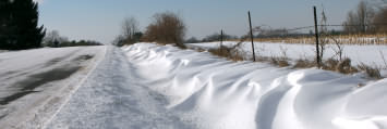 snow drifts the winter wonderland