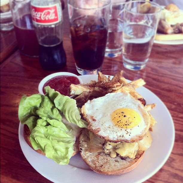 brunch burger at beast and the hare