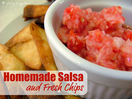Homemade Salsa and Fresh Chips