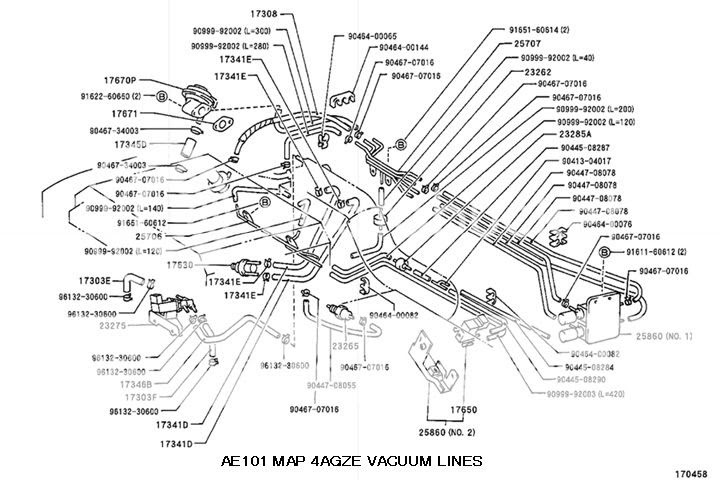 toyota highlander vacuum hose diagram  