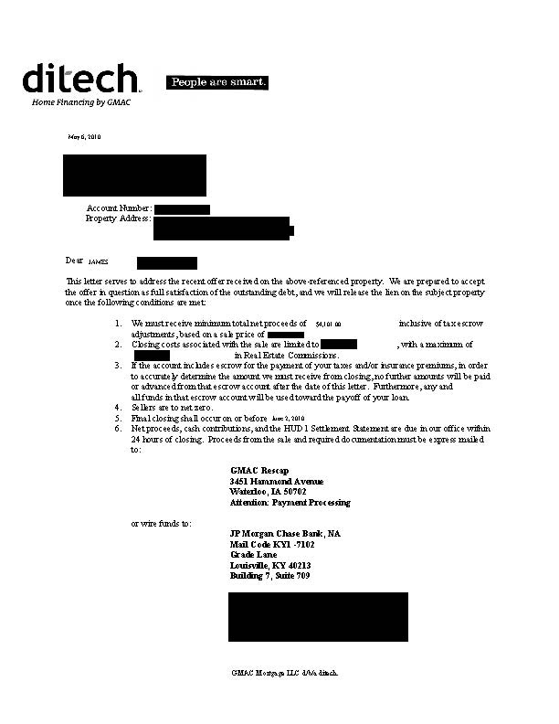 Ditech Payment Mailing Address
