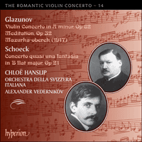 Cover of CDA67940 - Glazunov & Schoeck: Works for violin and orchestra
