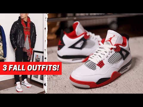 jordan 4 fire red outfit