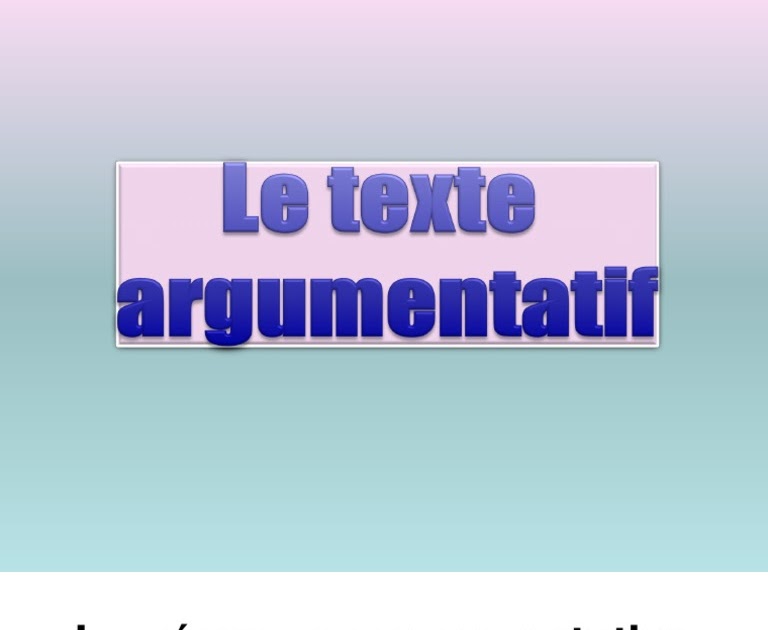 Exemple De Texte Argumentatif Sur La Peine De Mort  Exemple de Texte