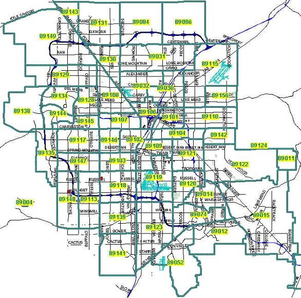 DOGLENK: las vegas map of zip codes