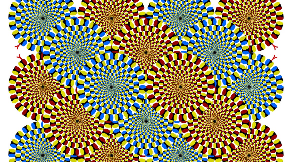 Optical Illusions Etc...: Rotating Snakes Optical Illusion