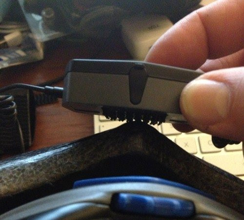 There aren't too many flat edges on a bike helmet. There aren't too many flat edges on a bike helmet.