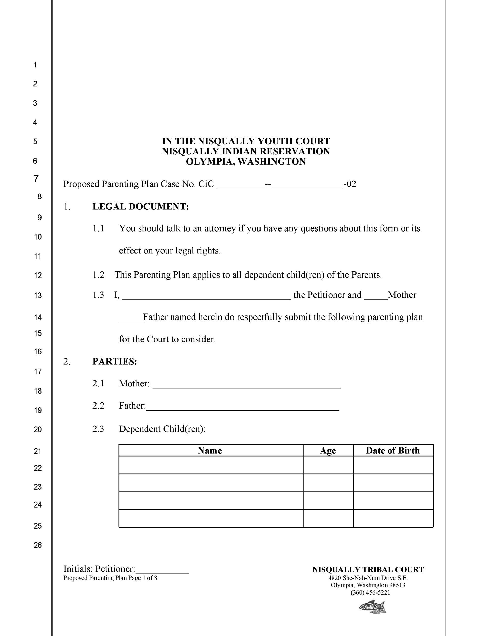 Notarized Visitation Agreement Template HQ Printable Documents