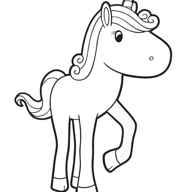 Unicorn Baby Winged Unicorn Coloring Pages - Color by number printable