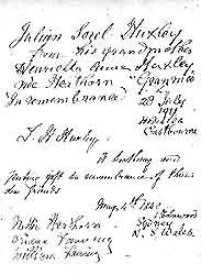Inscriptions in a volume of poetry