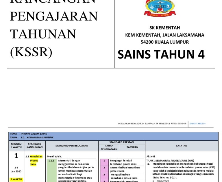Soalan Ujian Soalan Sains Tahun 4 2020 / Koleksi Soalan Akhir Tahun