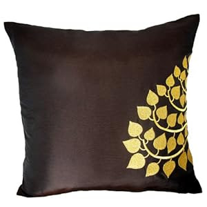 Amazon.com - Contemporary Thai Silk Throw Pillow Cover/Cushion