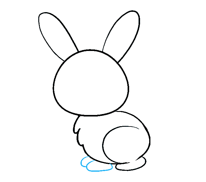 Simple Rabbit Cartoon Drawing