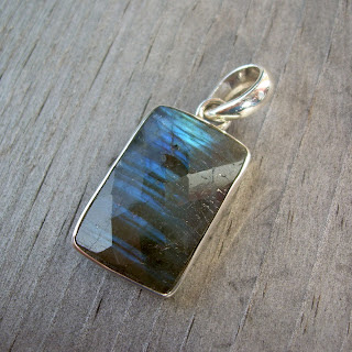 faceted labradorite pendant