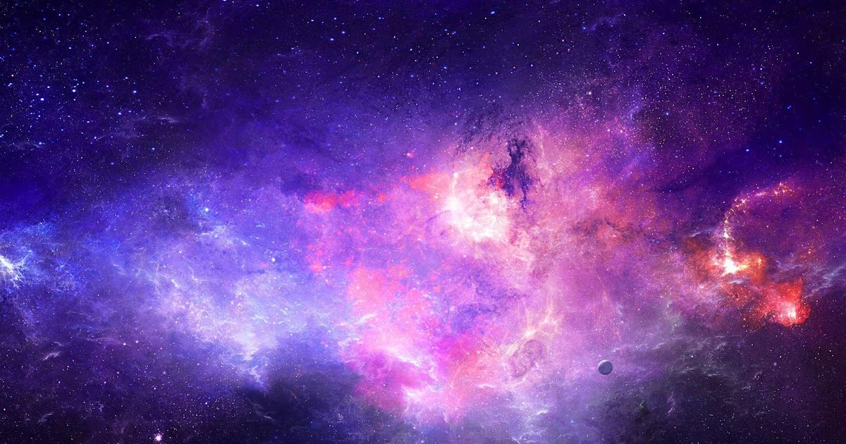 Colorful Aesthetic Galaxy Background