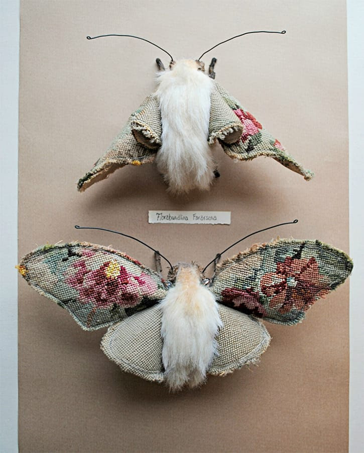 Vintage Textiles Transformed Into Flora and Fauna by Self Taught Artist Mr. Finch Vintage Textiles Transformed Into Flora and Fauna by Self Taught Artist Mr. Finch textiles sculpture plants animals
