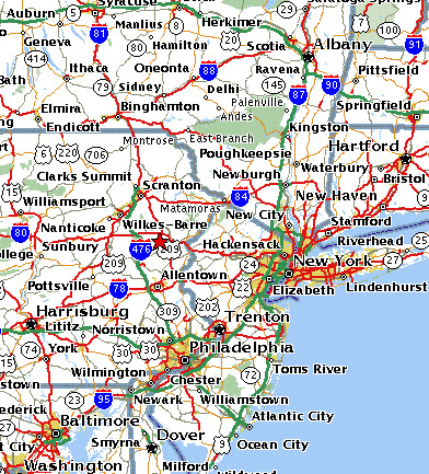 Map Of New York And Pennsylvania Border - Map Of Western Hemisphere