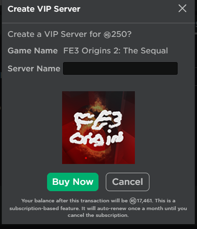 How To Make A Vip Server On Roblox Without Robux Free Robux Fast - roblox vip server price give me robux for free