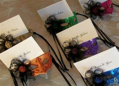 Mardi Gras wedding place card holders Wedding Wednesday Mardi Gras wedding place card holders Wedding Wednesday