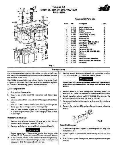 Index to Diesel engine manuals and specifications