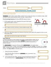 Periodic Trends Gizmo Answer Key Pdf / Periodic Table Worksheet 2