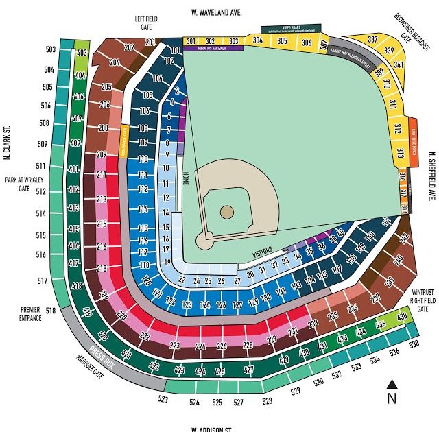 Wrigley Field Seating Map With Seat Numbers Copper Mountain Trail Map