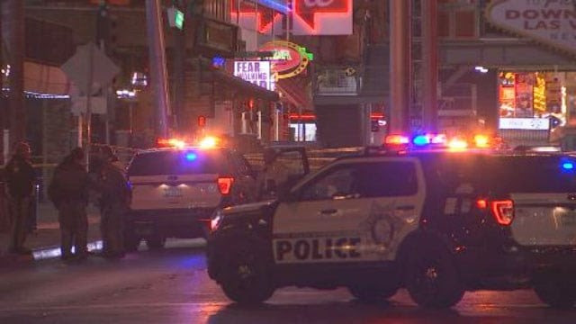 Las Vegas security officer shot-multiple suspects at large