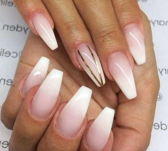 20+ Latest Coffin French Ombre Gel Nails - Affauto
