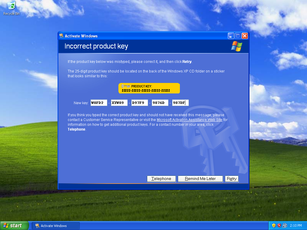 Using Your Windows XP Product Key with the Wrong Disc