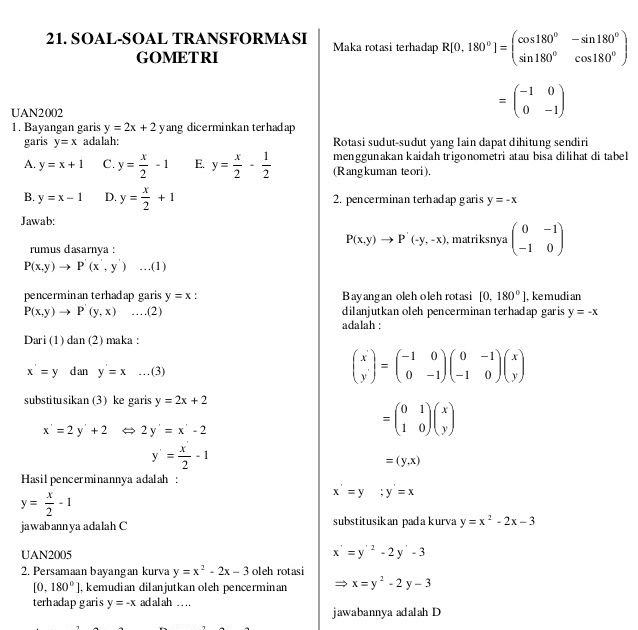 Contoh Soal Uas Mtk Kelas 10