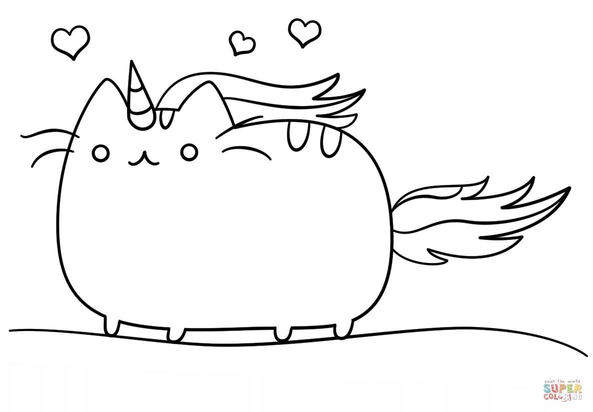 Coloriage Chaton Licorne