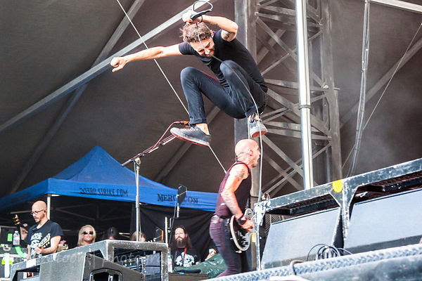 Tim McIlrath and Zach Blair of Rise Against, Aftershock 2014