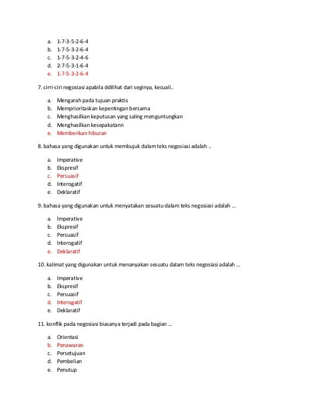 Soal Pilihan Ganda Teks Deskripsi Kelas 7 Dan Jawabannya